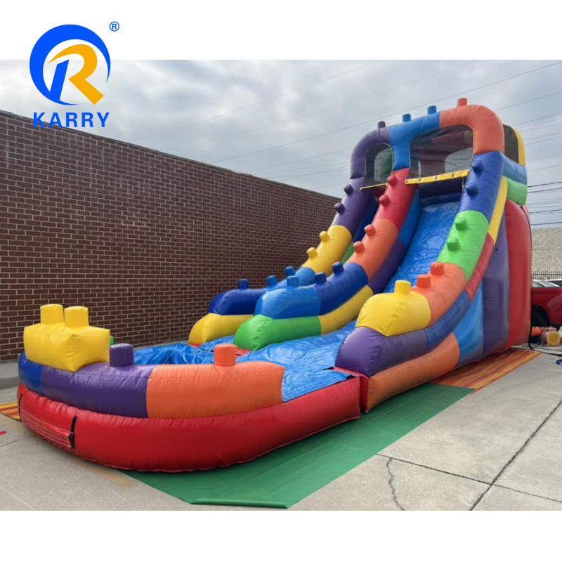 Building blocks slide outdoor amusement toys children adult slide commercial water slide outdoor equipment