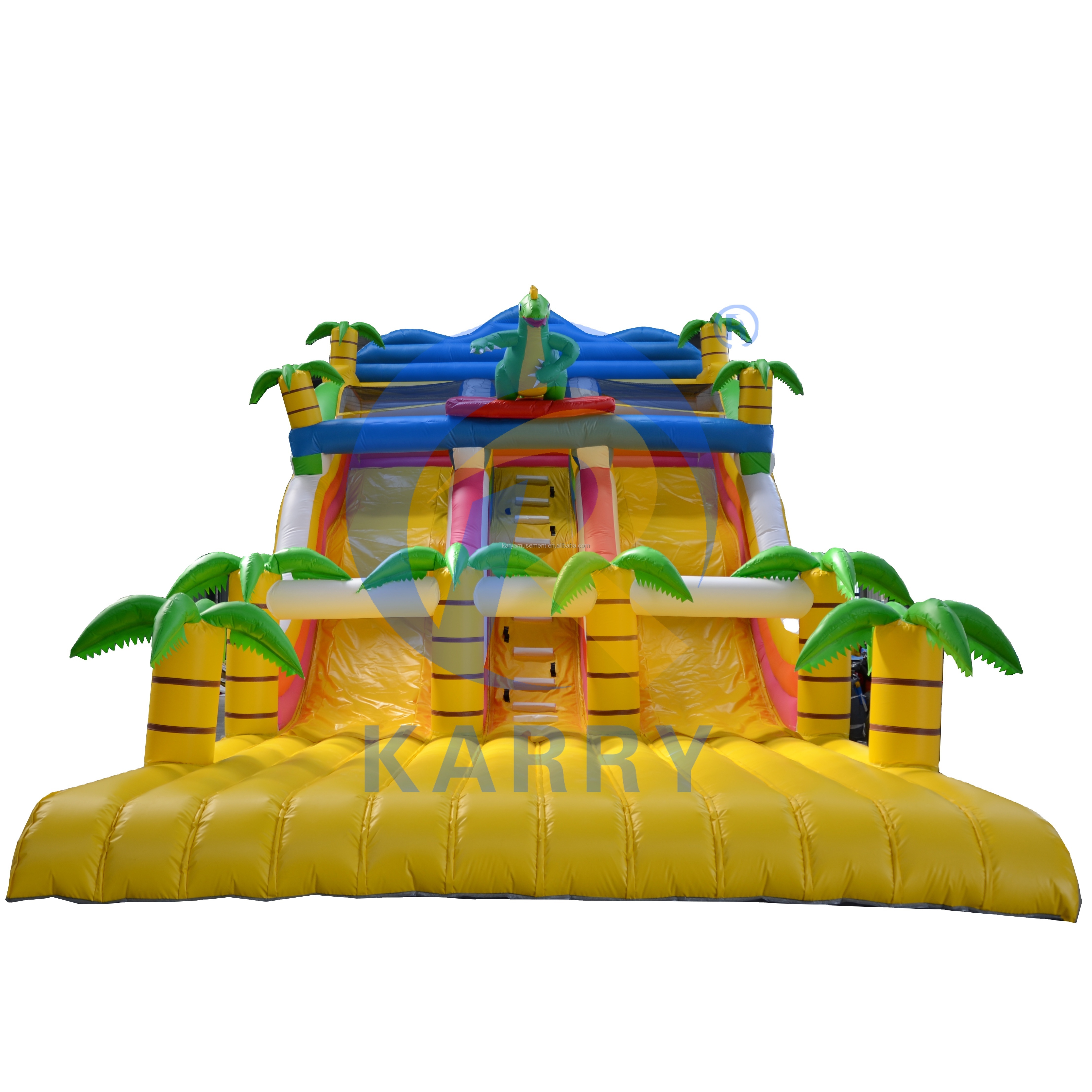 Forest Castle Slide Trampoline Park Equipment Children's Toys Super Trampoline  Dinosaur slide