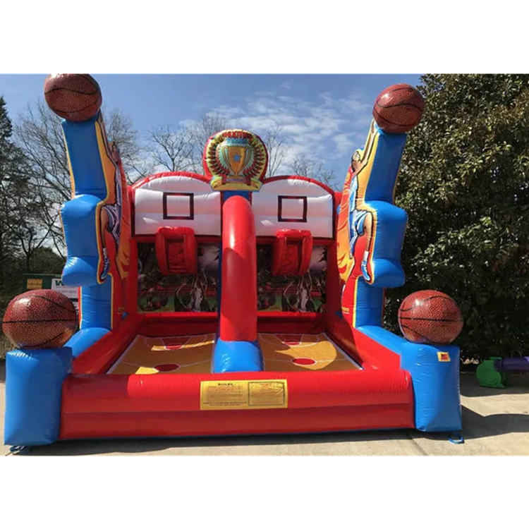 Hot inflatable Interactive carnival sport games inflatable shooting stars basketball shootout game