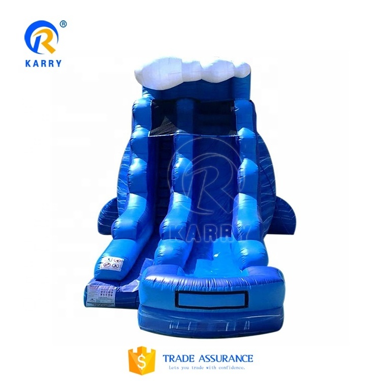 Customized Swimming Party Games Inflatable Water Slide With Pool For Kid Adult kids Rock climbing game