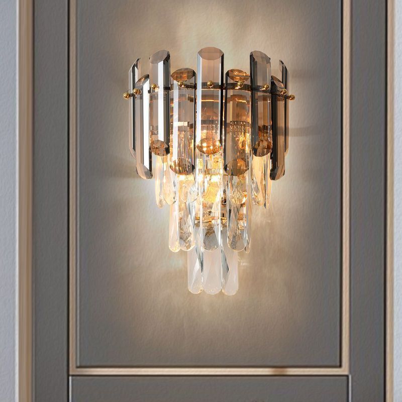 European Wall Sconces Crystal Wall Lights For Bathroom Bedroom Hallway Chandelier