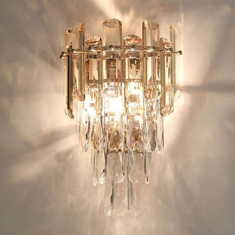 European Wall Sconces Crystal Wall Lights For Bathroom Bedroom Hallway Chandelier