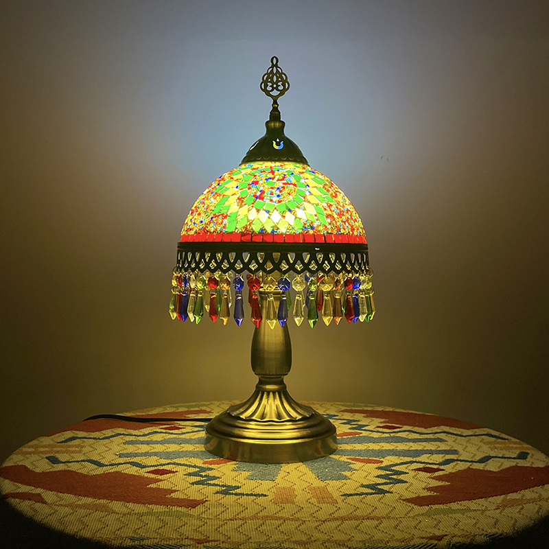 Table Lamp Turkish Style Handmade Mosaic Stained Glass LED AC Dome 90 Contemporary Indoor Traditional Glass Gas Lamp / Oil Lamp