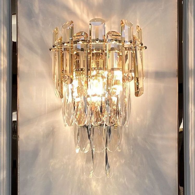 European Wall Sconces Crystal Wall Lights For Bathroom Bedroom Hallway Chandelier