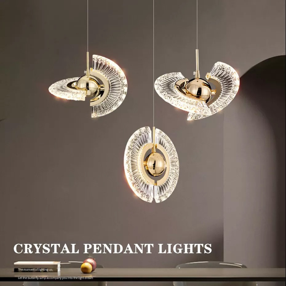 Kasanto Bar Hotel Decorative Hanging Lamps Home Decor Luxury Ceiling Light Fixtures Crystal Chandeliers Modern Pendant Lights