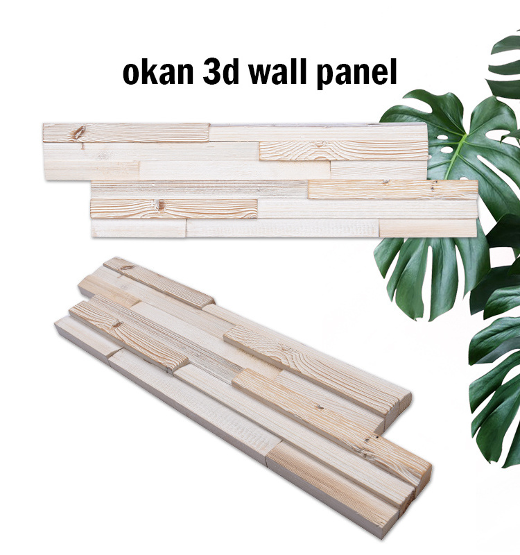 Waterproof wall paper 3d home decoration 3d solid wood wall panel for interior walls