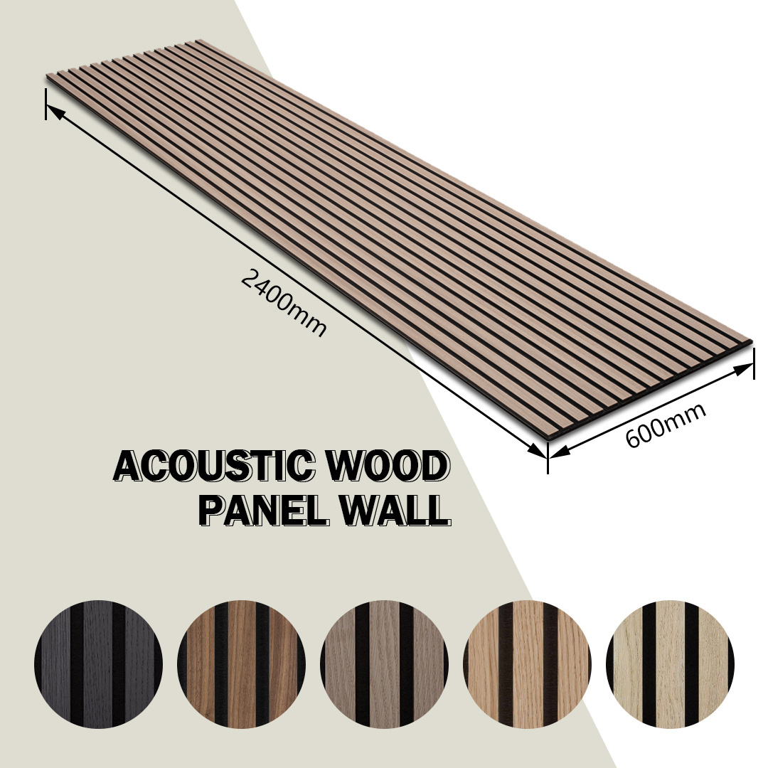 KASARO Best Quality Soundproofing 3d Acoustic Wood Slat Panels For Home Decoration