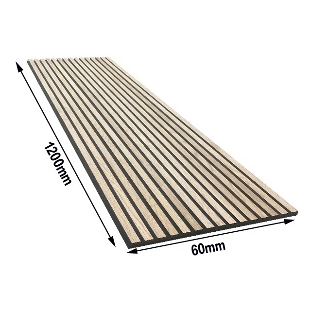 Kasaro Bamboo Acoustic Panels Pet Acoustic Ceiling Panels Soundproof Wooden Walls Slat Mdf Wall Panels