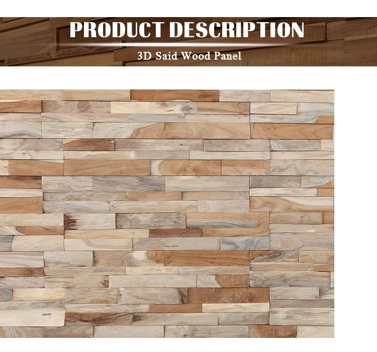 High quality 3d wood wall panel cladding wood interior panels decorations for home wood wall panel