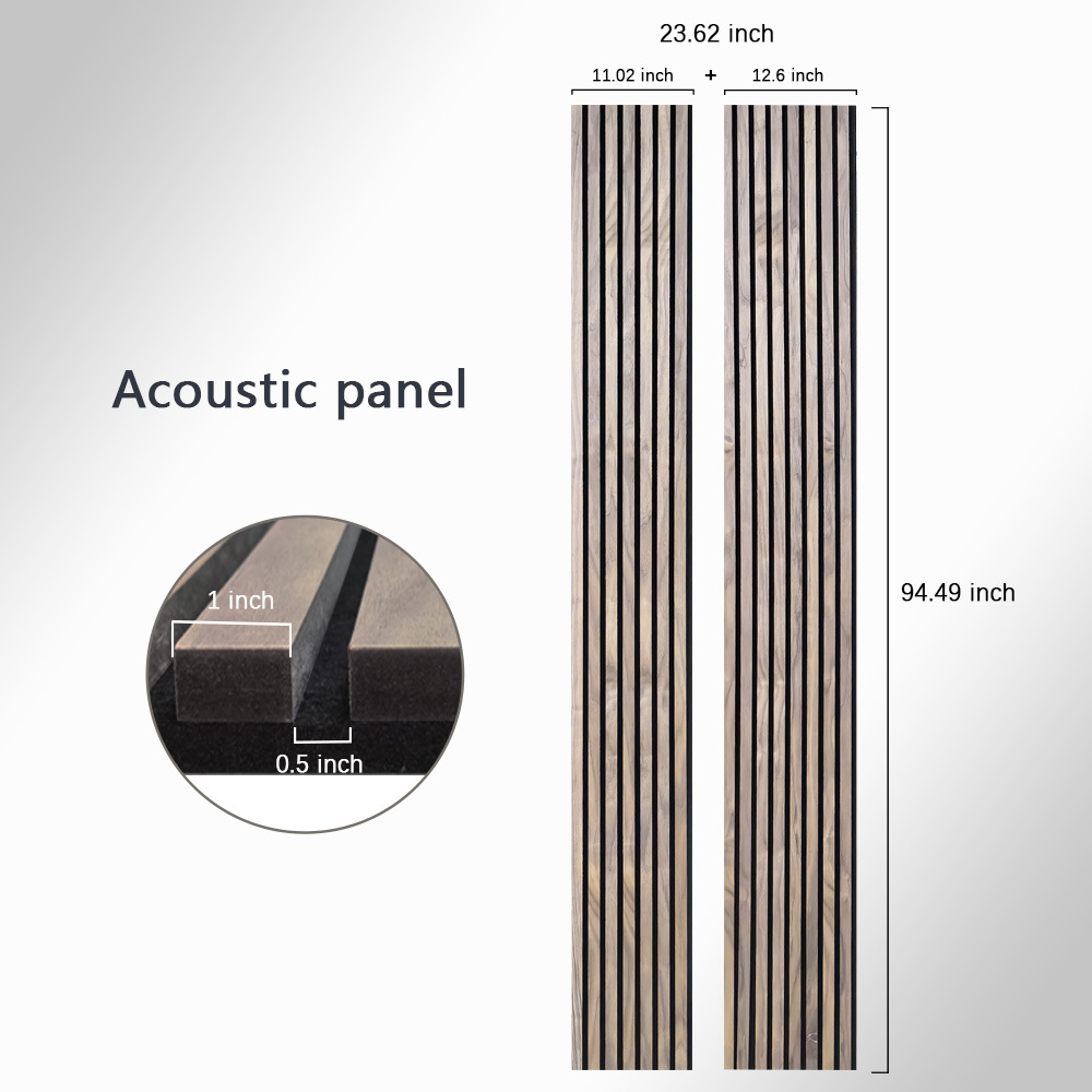 KASARO Studio Soundproof Acoustic Wall Panels Akupanel Wooden Polyester Fiber Wall Panels