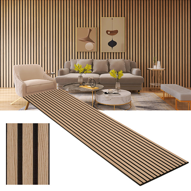 KASARO 3d Wood Acoustic Panels 3d sound Panels Acoustic Slat Wall Panel For Bedroom