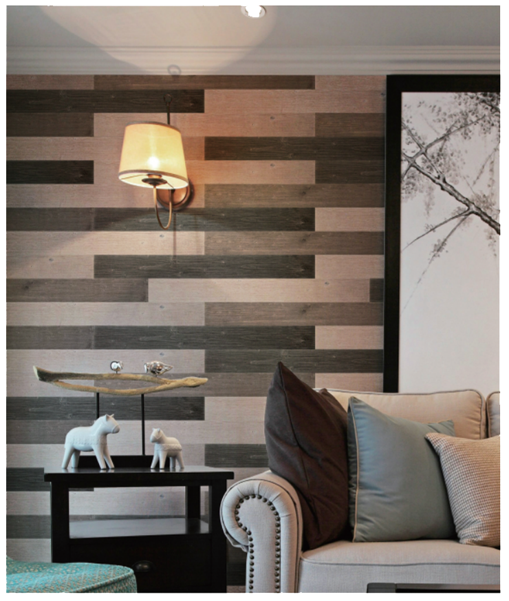 Pine Wood Wall Cladding Peel and Stick Wood Wall Panel