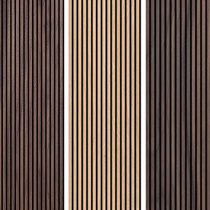 KASARO Akupanel Natural White oak indoor wood absorbing sound proof wood slat wall panels woodupp acoustic panel