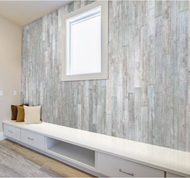 Self-adhesive slat wood wall panels subway tiles peel and stick backsplash