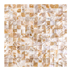 KASARO Square Shell Mosaic Tile Seashell Mosaic Floor Backsplash Shell Mother Of Pearl Mosaic Tile