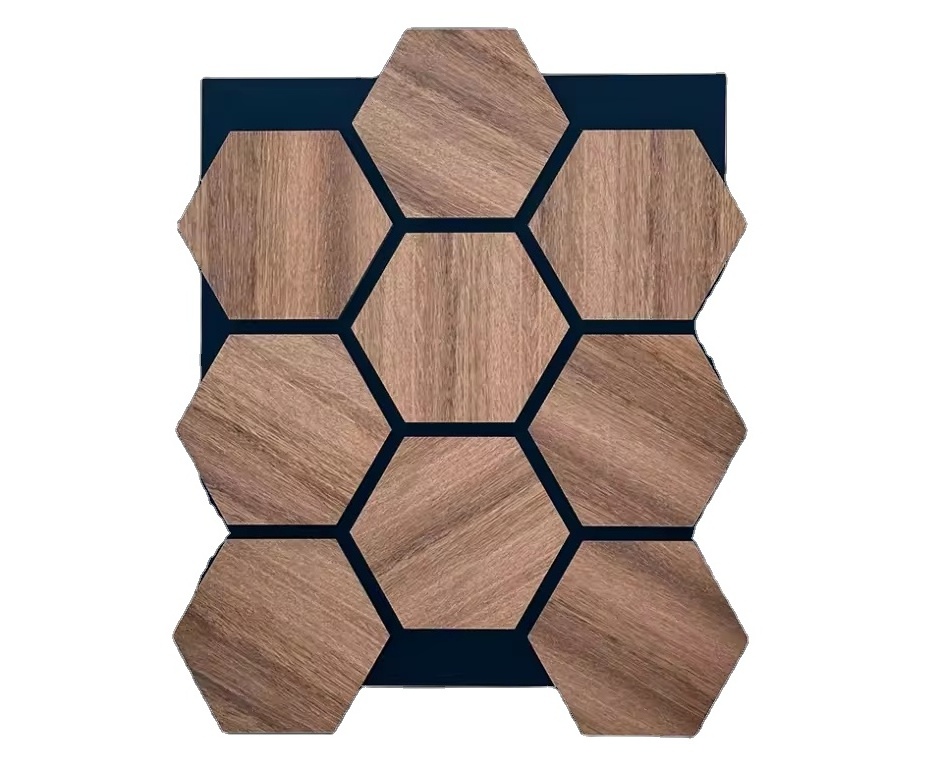 KASARO Meeting Room Sound Acoustic Art Panels Wood Hexagonal Acoustic Panel