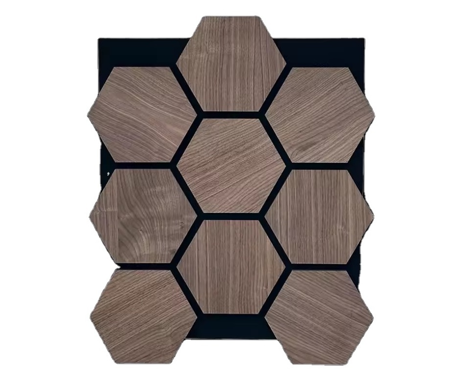 KASARO Meeting Room Sound Acoustic Art Panels Wood Hexagonal Acoustic Panel