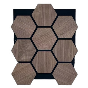 KASARO Meeting Room Sound Acoustic Art Panels Wood Hexagonal Acoustic Panel