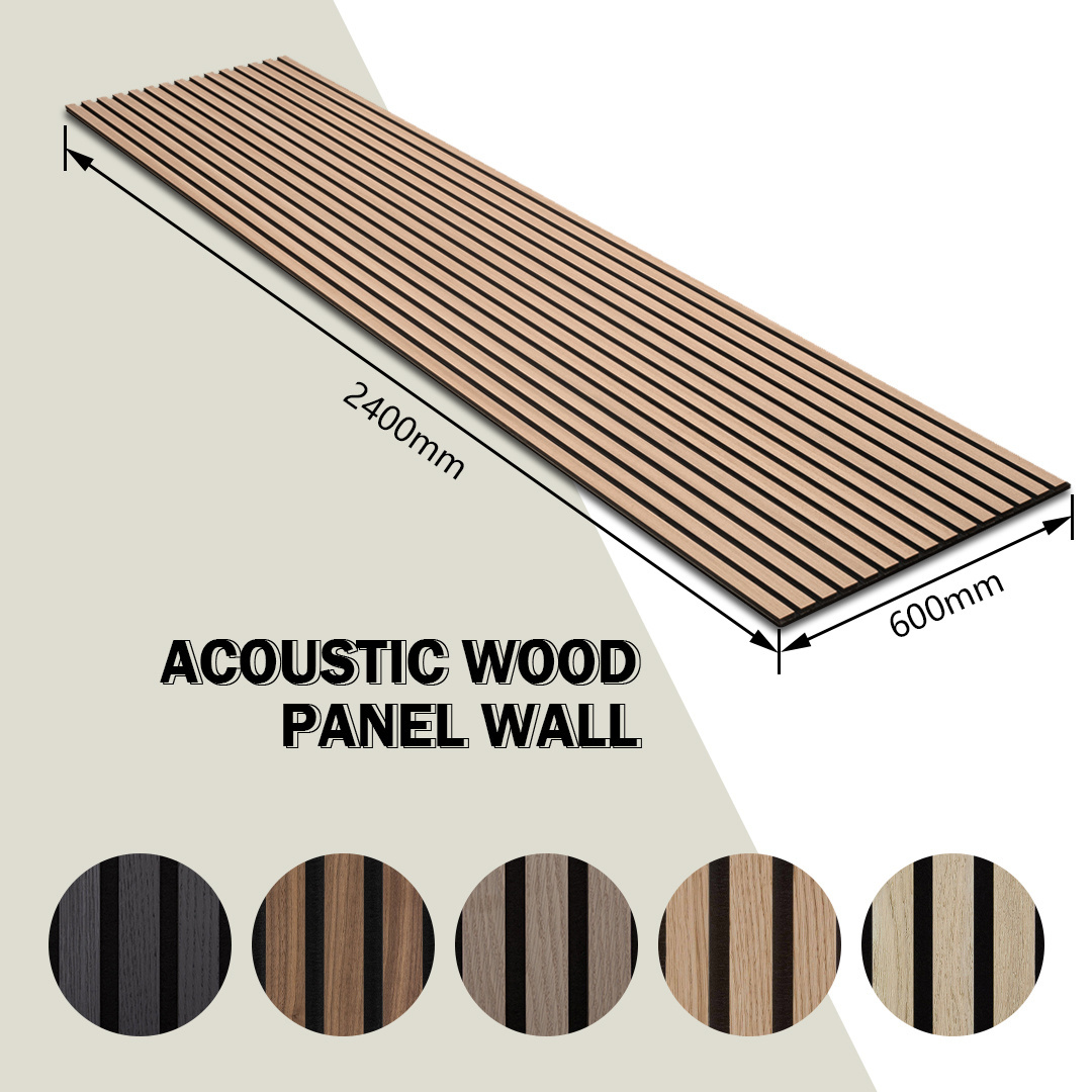 KASARO Best Quality Soundproofing 3d Acoustic Wood Slat Panels For Home Decoration