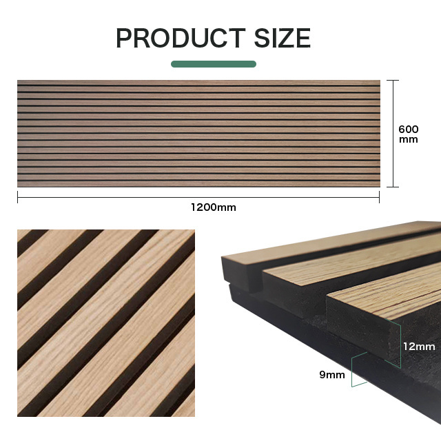 KASARO Akupanel Natural White oak indoor wood absorbing sound proof wood slat wall panels woodupp acoustic panel