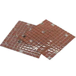 KASARO Mixed Color Pool Tiles Pink Crystal Decorative Glass Mosaic Tile For Building Material Glass Mosaic