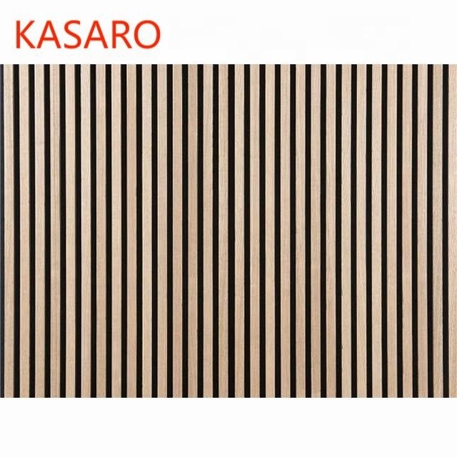 KASARO Good quality 3D model design reclaimed wood sound diffuser acoustic panel for apartments