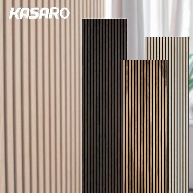 KASARO Art 3d Acoustic Wood Panels Wall Decor Interior Acoustic Wall Panel Design