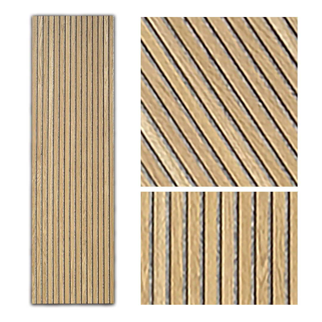 KASARO Factory supply soundproofing wood slat acoustic panel smooth surface veneer wrapped wood panels for living room