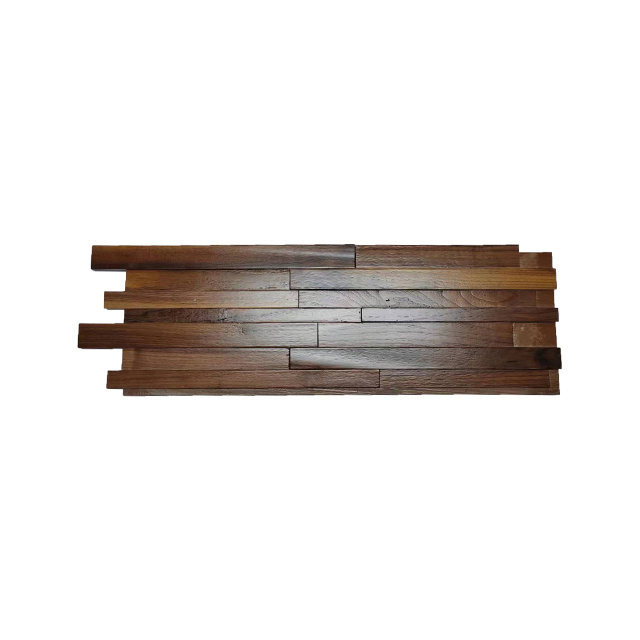 KASARO High Quality New Design Custom Interior Wooden Wall 3D Solid Wood Wallboard Slat Panels