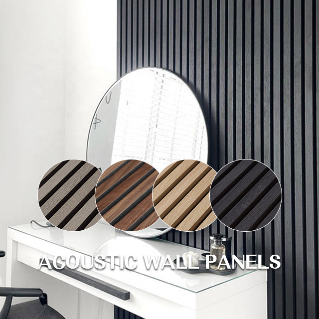 KASARO New customized design wall decorative natural oak and walnut wooden soundproof acoustic panels