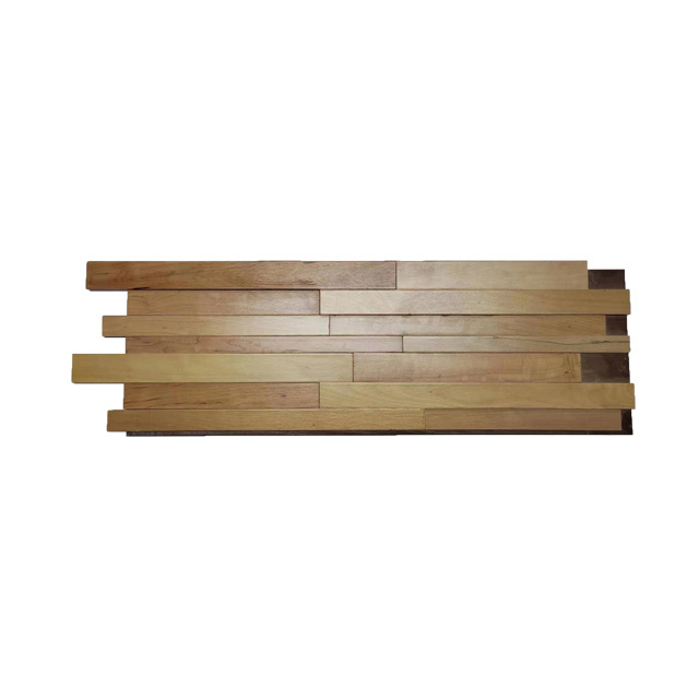 KASARO High Quality New Design Custom Interior Wooden Wall 3D Solid Wood Wallboard Slat Panels