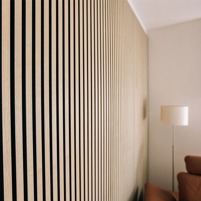 KASARO Best Quality Soundproofing Fluted Wall Wood Slat Acoustic Panels For Wall And Ceiling