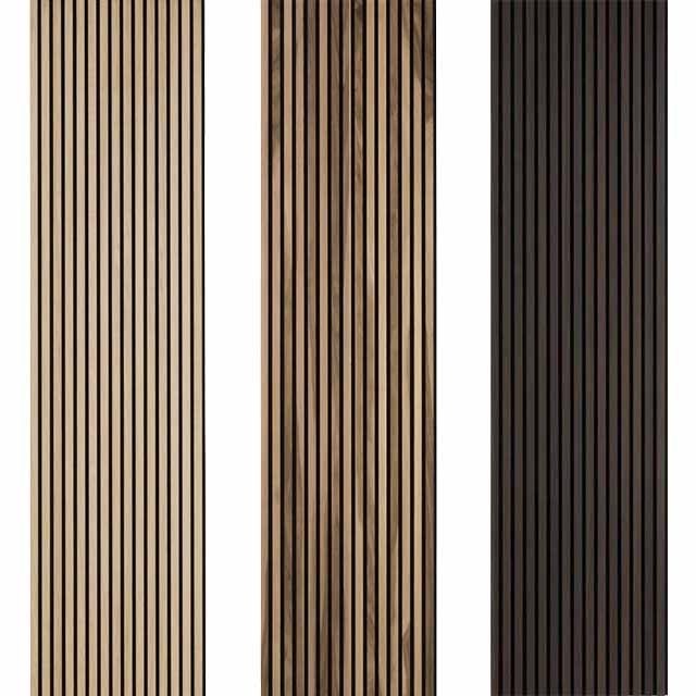 KASARO 2400x600mm Acoustic Mdf Interior Decoration Wall Panel Akupanels Wooden Slat Wall Panels