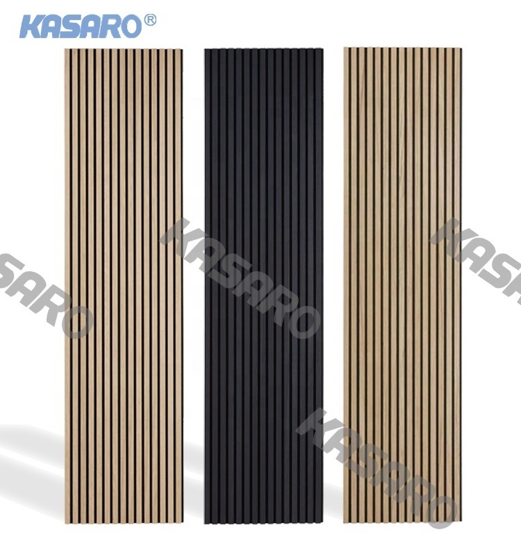 KASARO Good quality 3D model design reclaimed wood sound diffuser acoustic panel for apartments