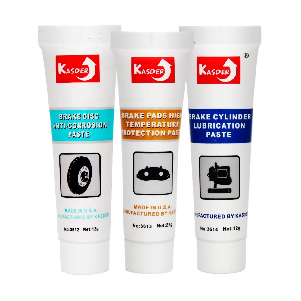 KASDER Brake Parts Cleaner with brake disc, pad and calliper grease