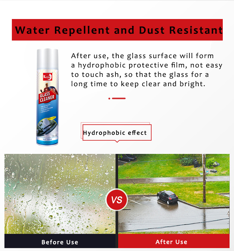 Wholesale car foam spray cleaner car glass cleaner with lubricating glass