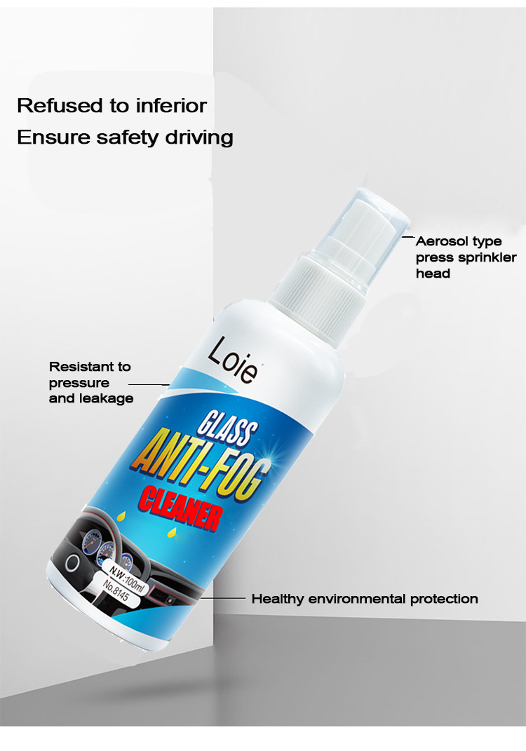 Wholesale liquid anti fog glass shield spray for car