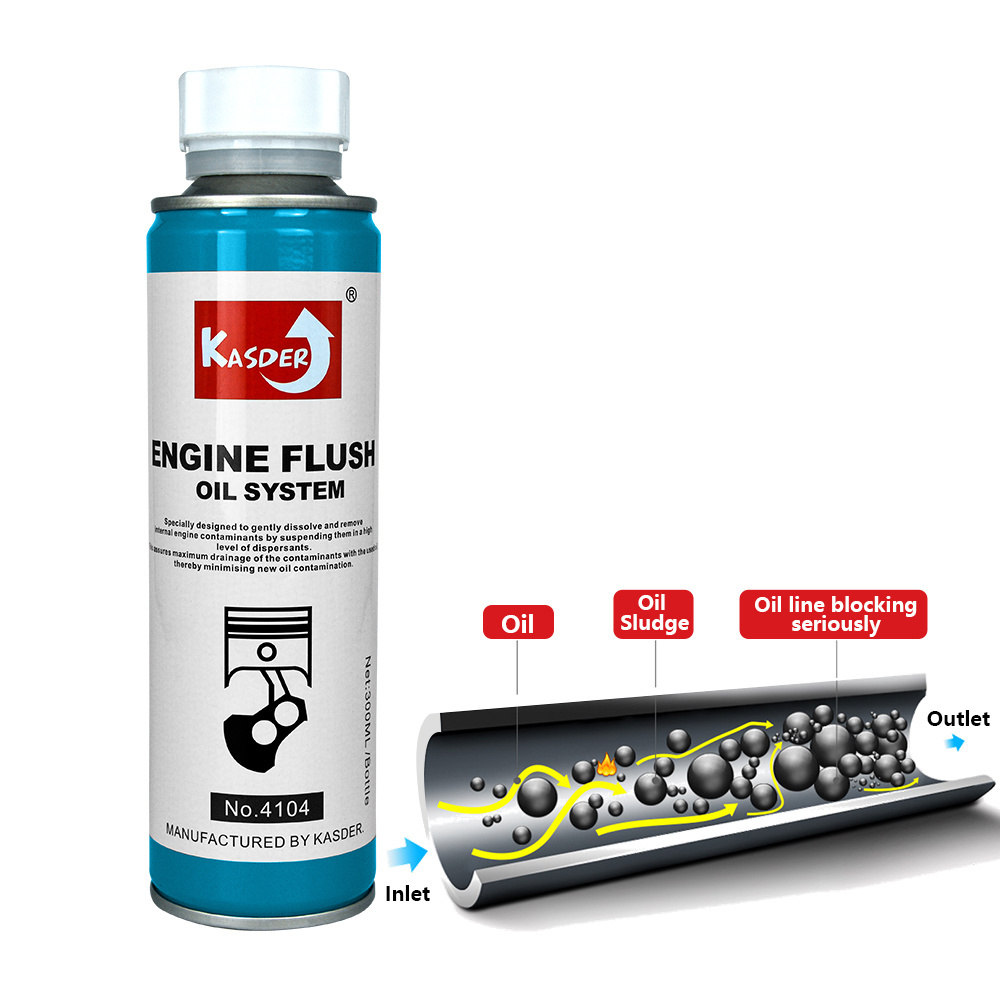 Powerful 4L car engine flush oil system carbon cleaner chemical motor flushing for diesel auto mobile truck heavy duty vehicles