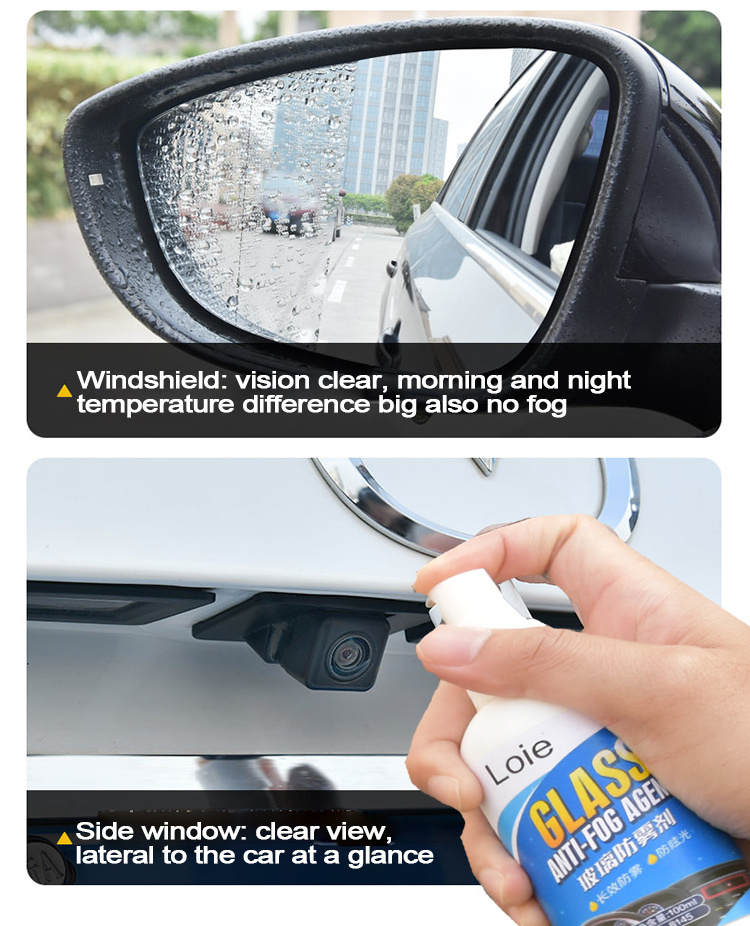 Wholesale liquid anti fog glass shield spray for car