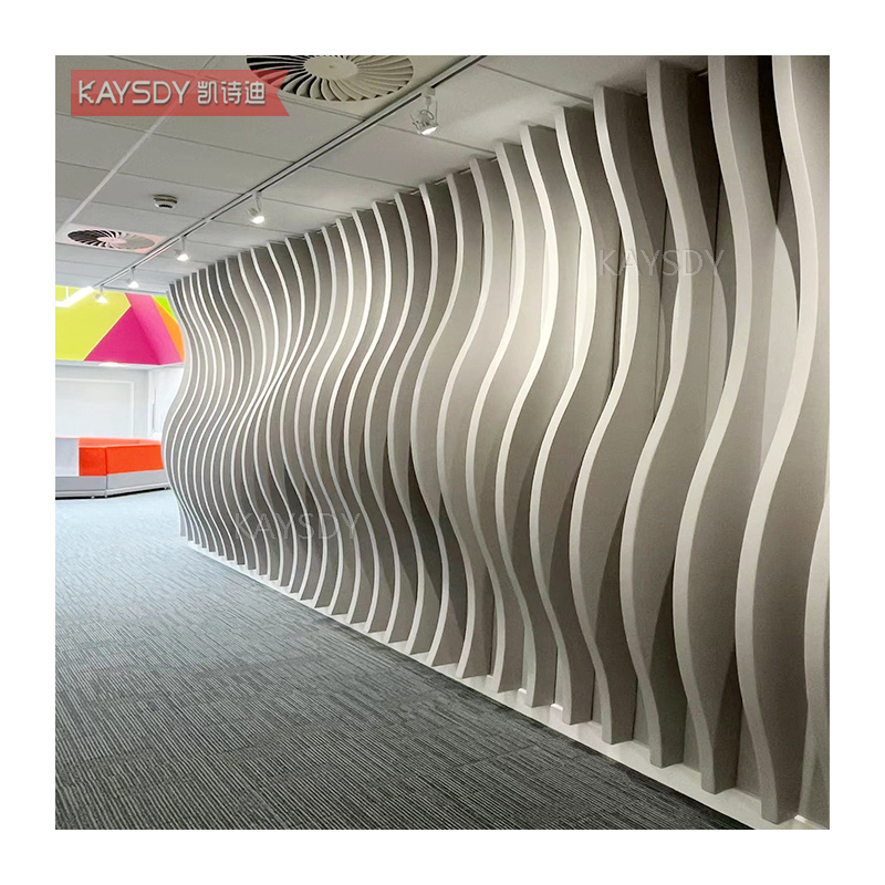 Hall Interior Decorative 3d Wall Panel Metal Aluminum Ceiling Curved Panels