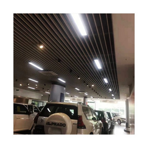 Interior Decor Aluminum Strip Baffle Linear Ceiling Panel For Supermarket Shop Mall Suspended Metal False Drop Ceiling