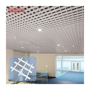 Pop Ceiling System Designs 2x2 Tiles Pressed Metal Dropped Strip Wood Grain Composite Aluminum Ceiling Grid