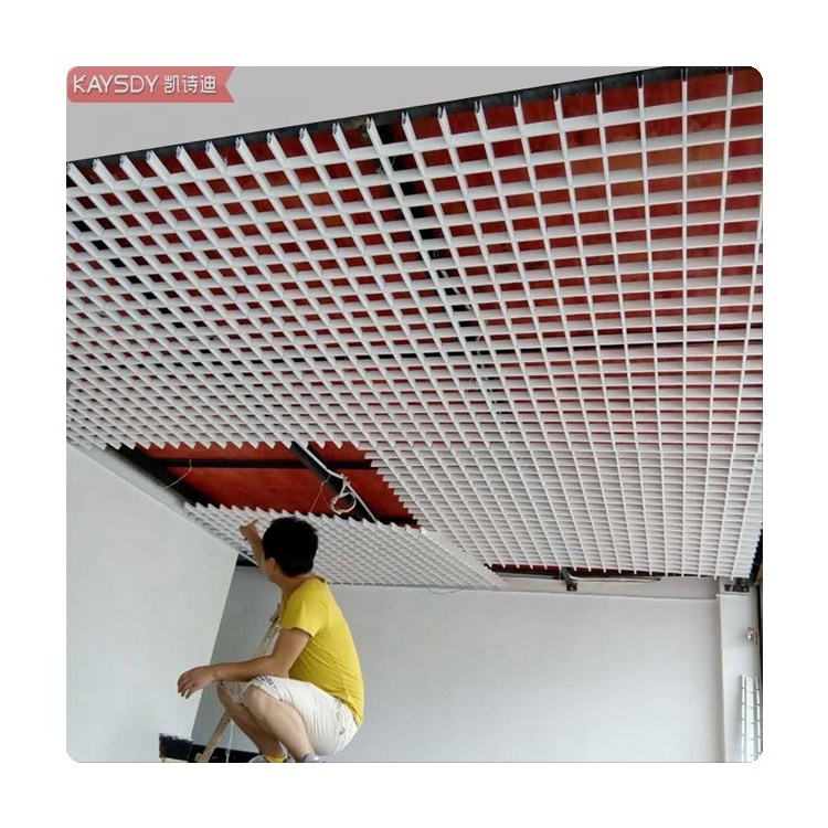 Pop Ceiling System Designs 2x2 Tiles Pressed Metal Dropped Strip Wood Grain Composite Aluminum Ceiling Grid