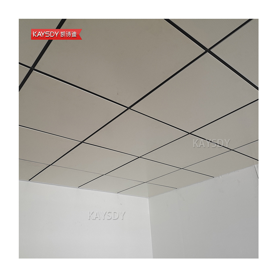 High quality soundproof aluminum lay in ceiling tiles 600x600 mm perforated drop ceiling tiles for indoor lobby