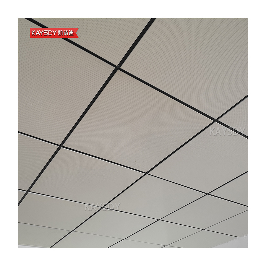 High quality soundproof aluminum lay in ceiling tiles 600x600 mm perforated drop ceiling tiles for indoor lobby