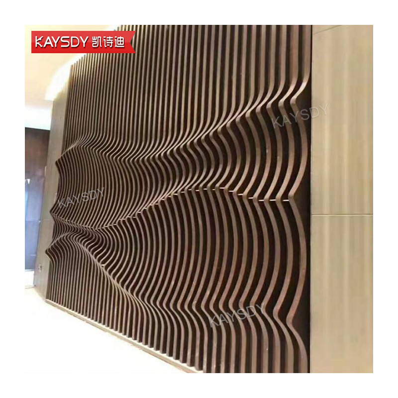 Customizable Art Decoration Aluminum Metal Ceiling Tiles Suspend False Ceil  Aluminum Wave Ceiling Sheets