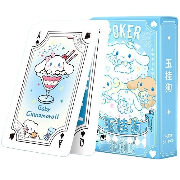 HD High Quality Cartoon Kuromi Sanrio Kirbys Creative Demon Slayer Anime One Pieced Game Playing Cards Poker Card for Family Fun