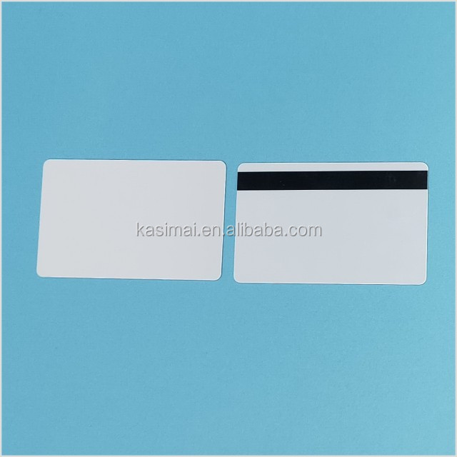 High quality CR80 white blank card with 2 Track (2T)  Hico Magstripe