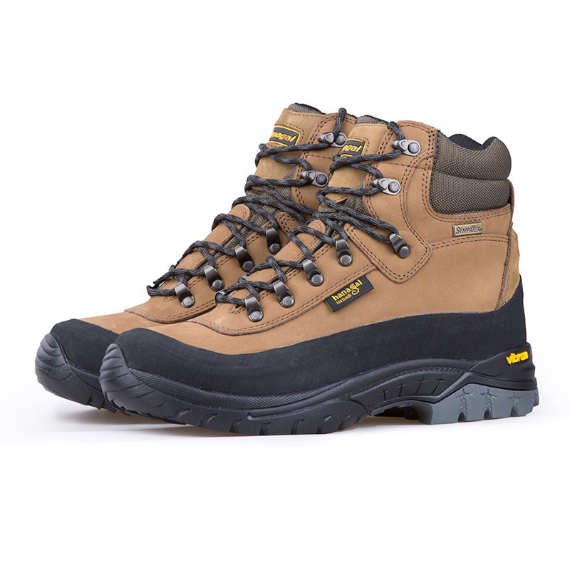 Hanagal 6 Inches Nubuck Leather Outdoor Hiking Boots Waterproof for Men Hunting Boots In Stock