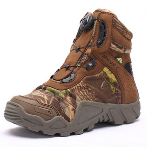 The Hot Sale Brown & Camo  Hunting boots Waterproof Hiking Outdoor Nubuck Leather Mens and Women`s boots